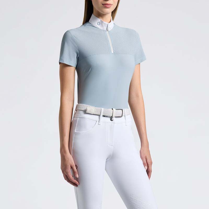  cavalleria toscana competition polo shirt perforated jersey - 9609