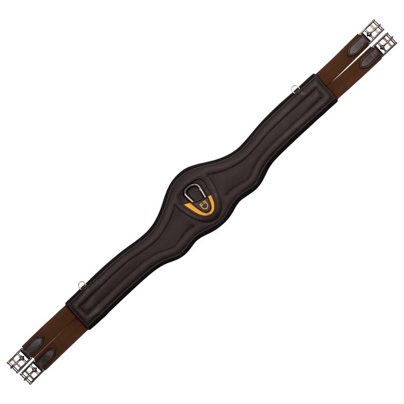 Equestro jumping girth in leather for english riding - 2849