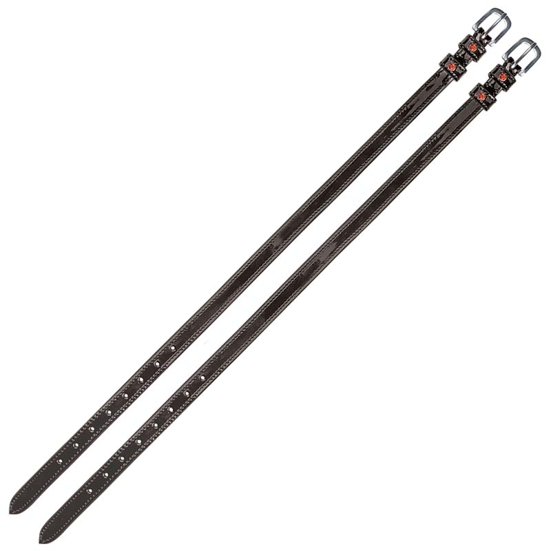 Leather spur straps model stone - 3070