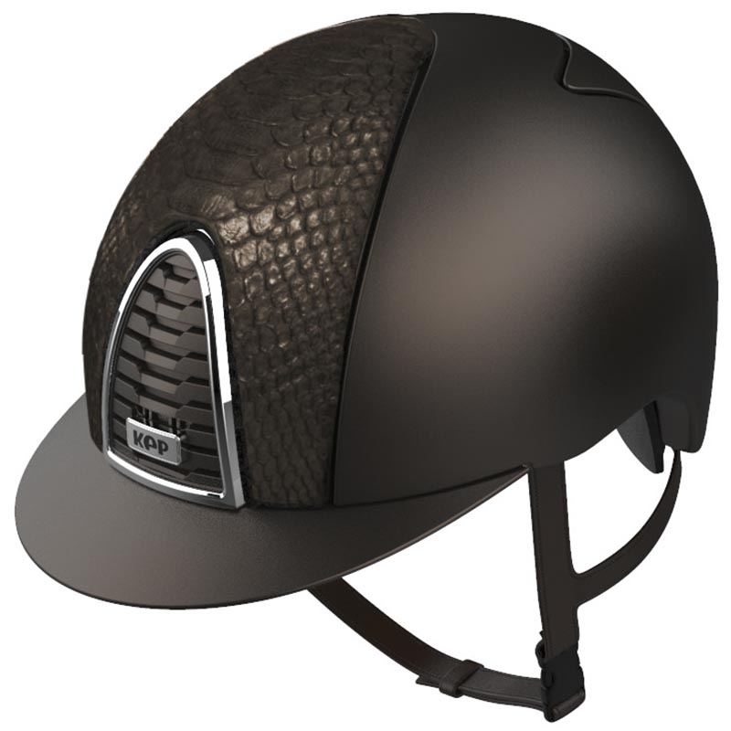 Kep italia helmet model cromo 2.0 textile with matching python leather - 2089