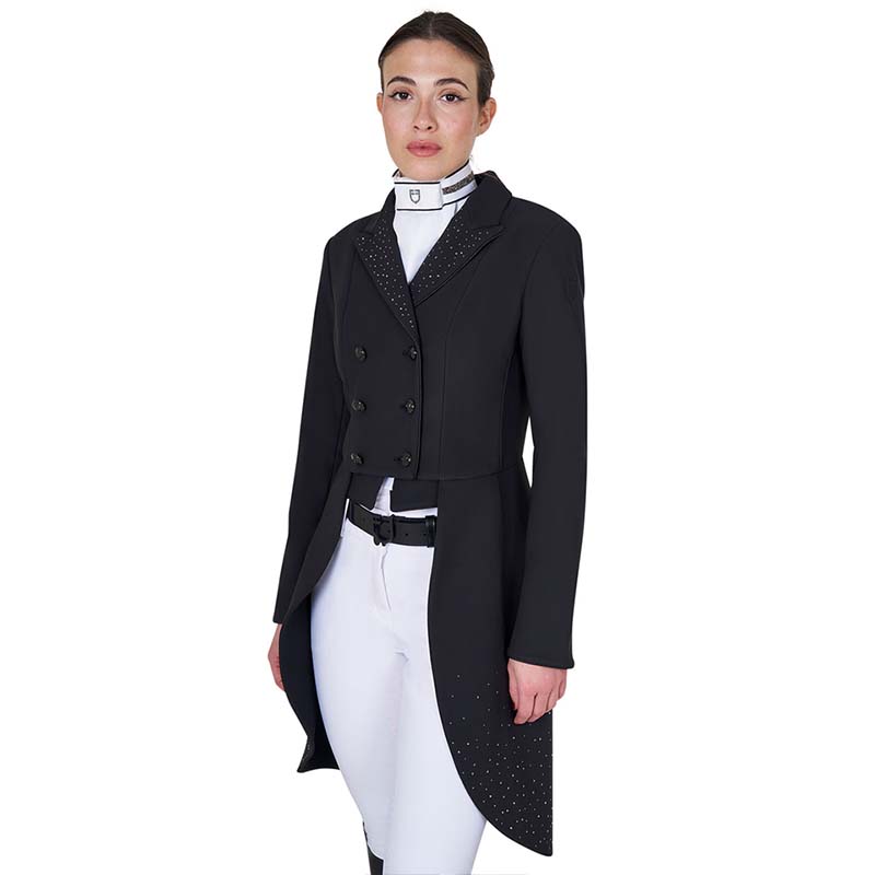 Dressage Tailcoat for Women Equestro with rhinestones - 9477