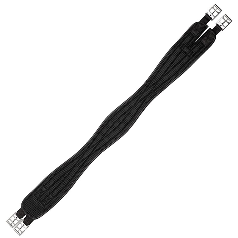 English neoprene shaped girth with elastics elastici - 2873