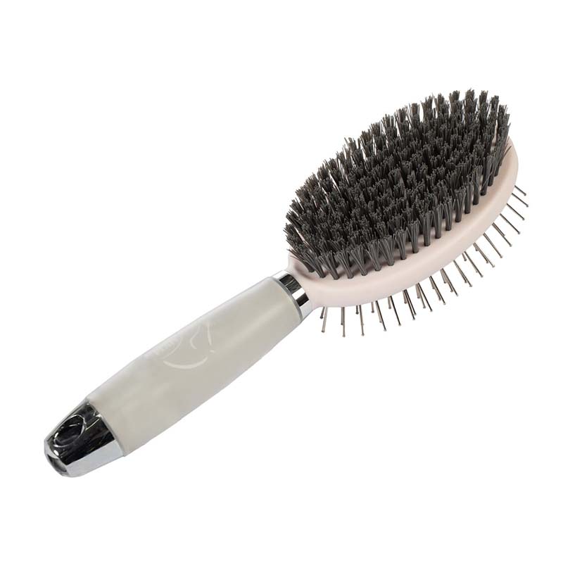 Hkm dual-use mane & tail brush with gel handle 