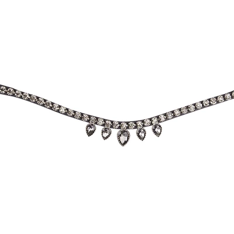 Waldhausen x-line diadem browband with pendant crystals - 3096