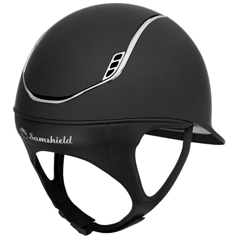 Samshield standard 2.0 shadowmatt helmet with chrome blason - 3267