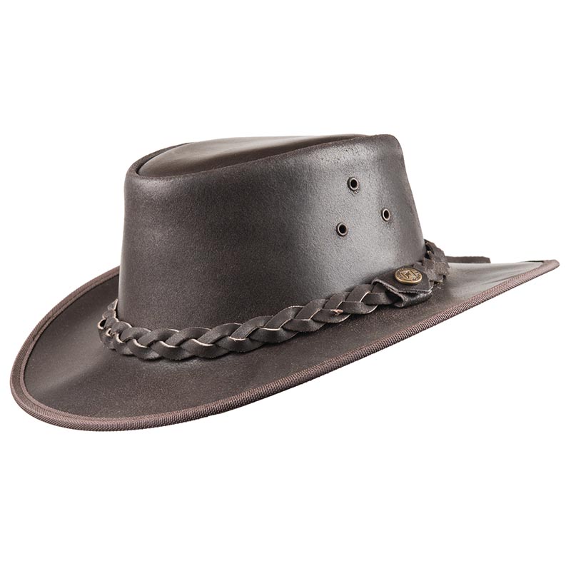 Australian leather hat model hooley unisex