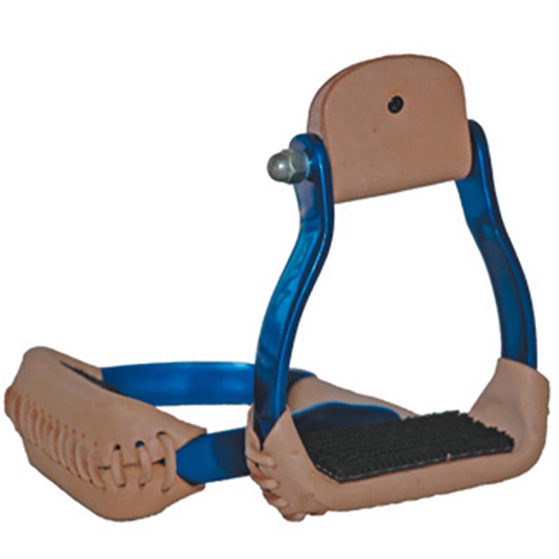 Metalab western coloured aluminium stirrups mod. barrel