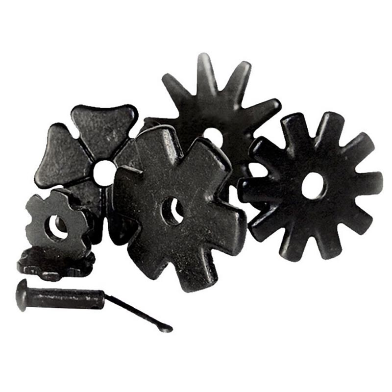 Set of 10 pairs of rowel for western spurs complete