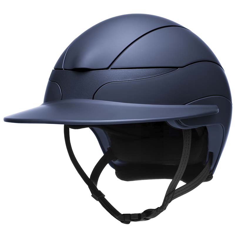 Equiline xanto riding helmet matt with wide visor