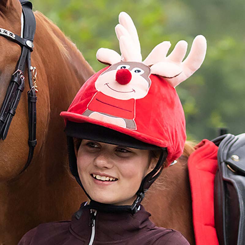 Christmas reindeer helmet cover for riders - 9313
