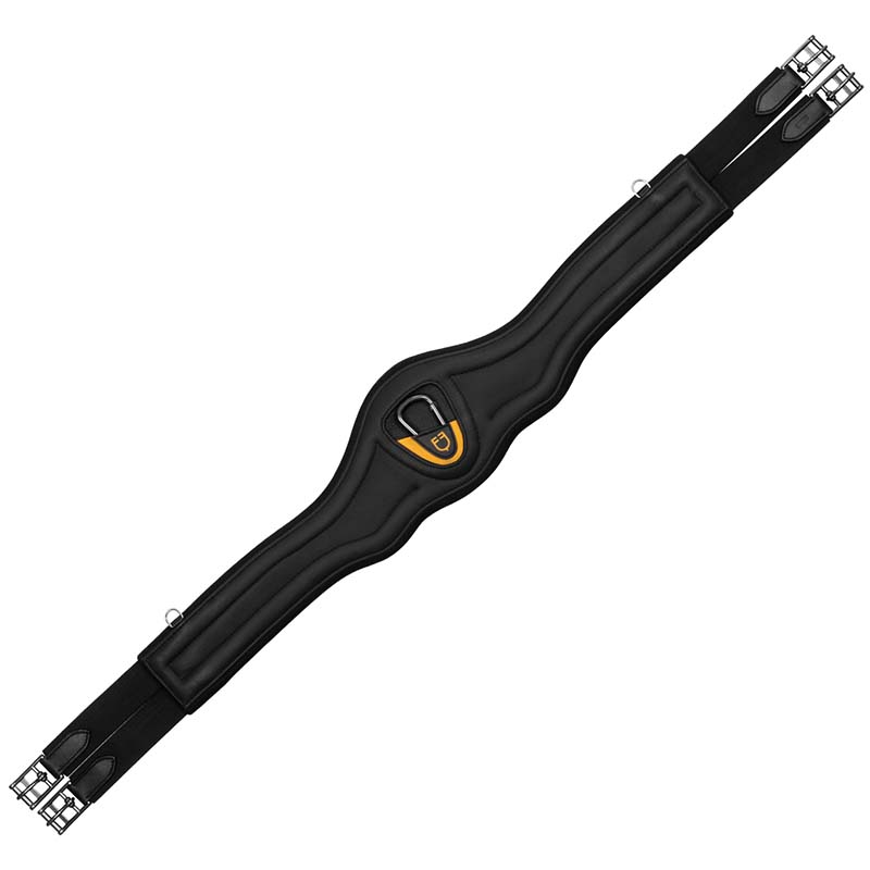 Equestro jumping girth in leather for english riding