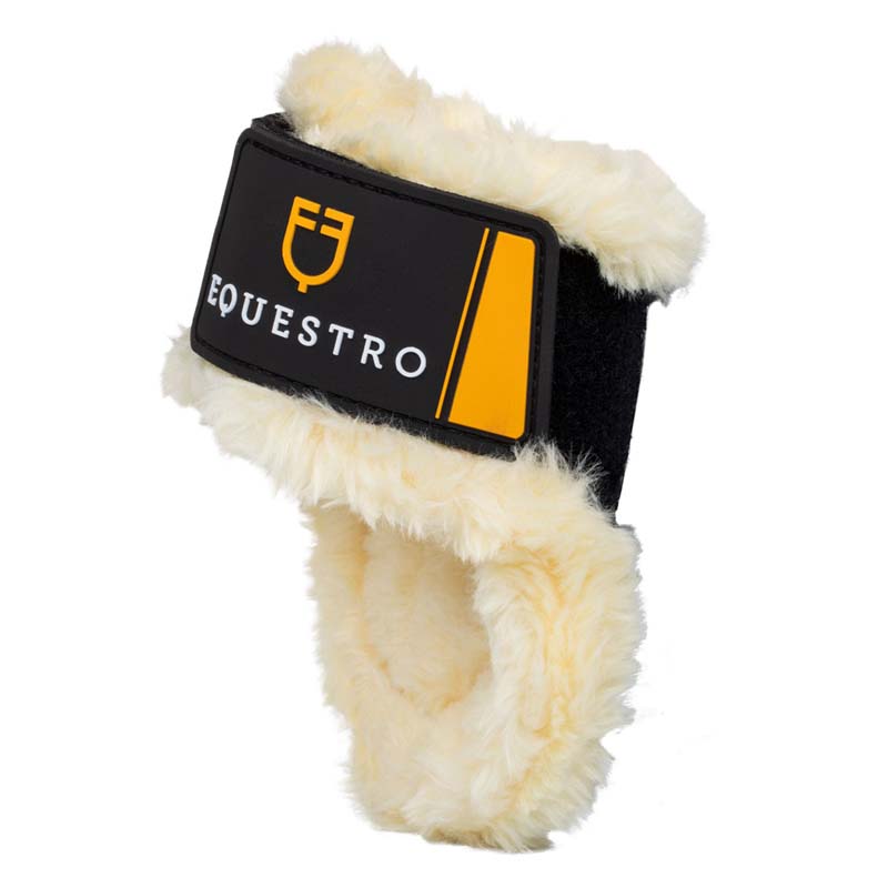 Equestro spider man fetlock boots with synthetic sheepskin - 1679