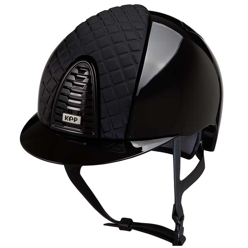 Kep italia cromo 2.0 polish riding helmet with satin - milano collection