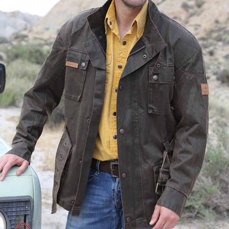 Man jacket australian bowen medium length