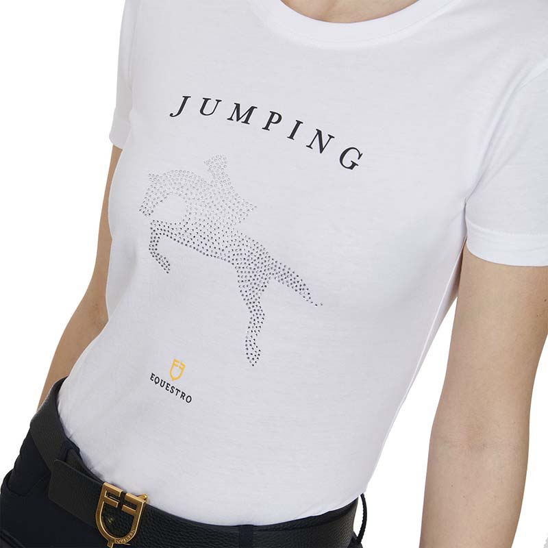 T-shirt Equestro w/Jumping decoration for women - 9061