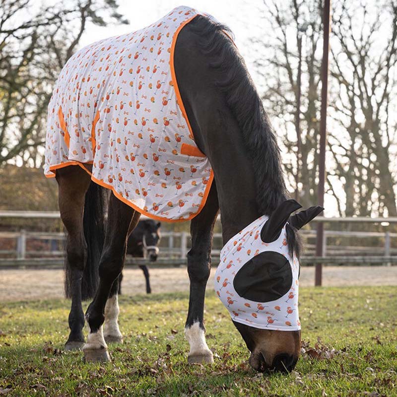 Mesh Fly Rug HKM with Spritz print - 0779