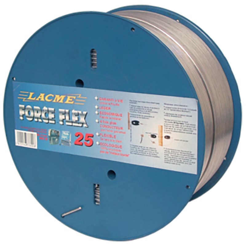 Forceflex lacme electric aluminium alloy thread diam. 2.5mm 400 mt
