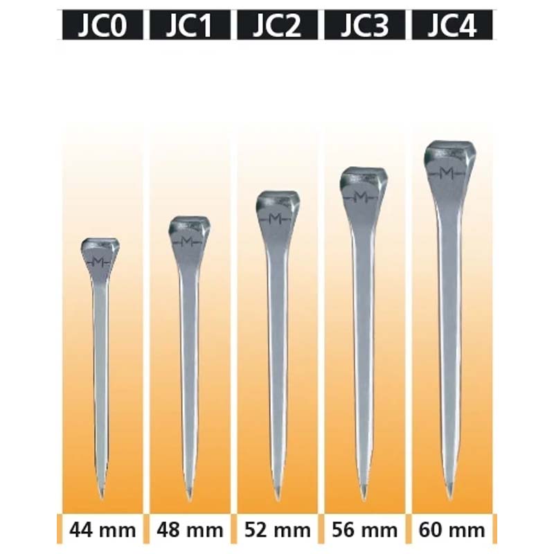 Pack 250 pcs. Mondial nails - JC1 measure 48 mm - 1183
