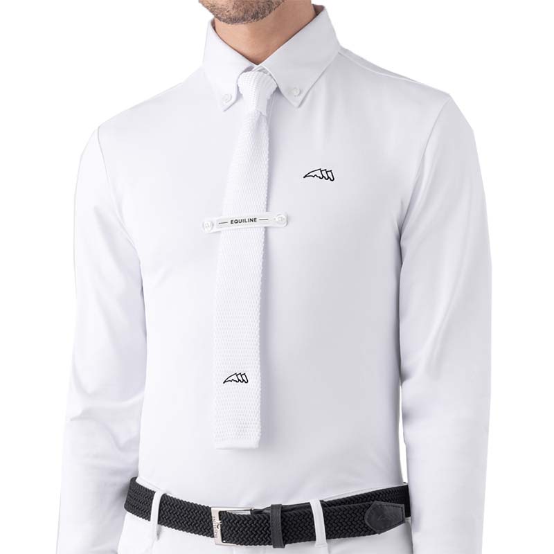 Equiline long sleeves men's competition polo sebastian