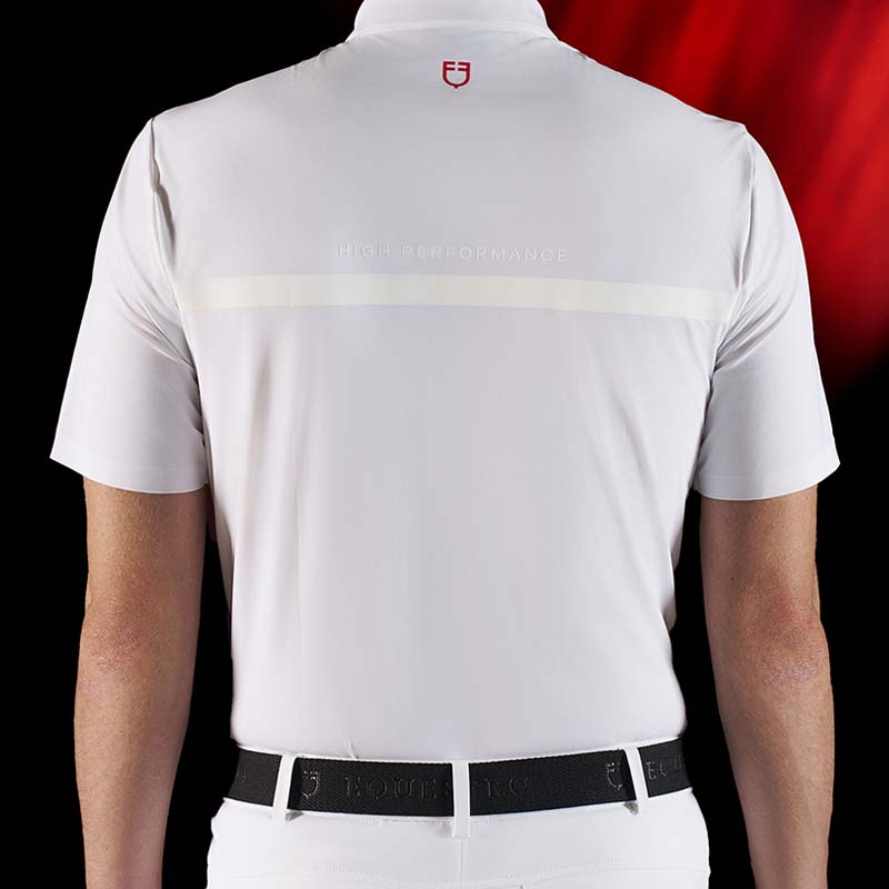 Equestro ridertechnology men competition polo with zip - 9951