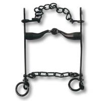 MAREMMA BIT HANDMADE IRON BLACK WITH CURB CHAIN AND CHAIN