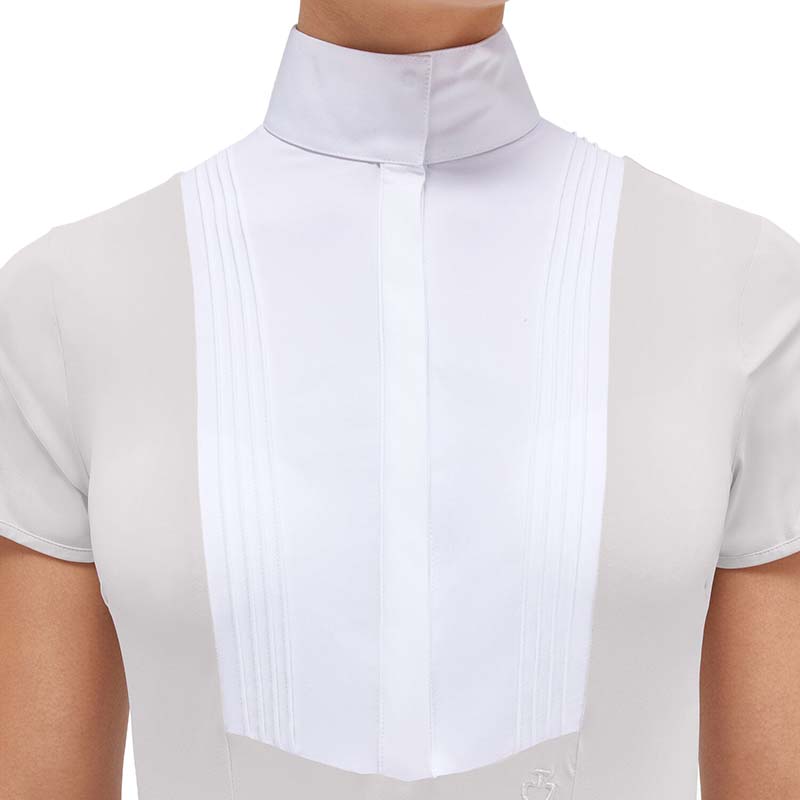 Cavalleria toscana women's jersey competition polo with plissÉ