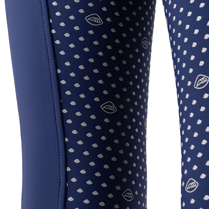 Equiline Girls’ Thermal Riding Leggings Fleece-lined Full Grip - 9226
