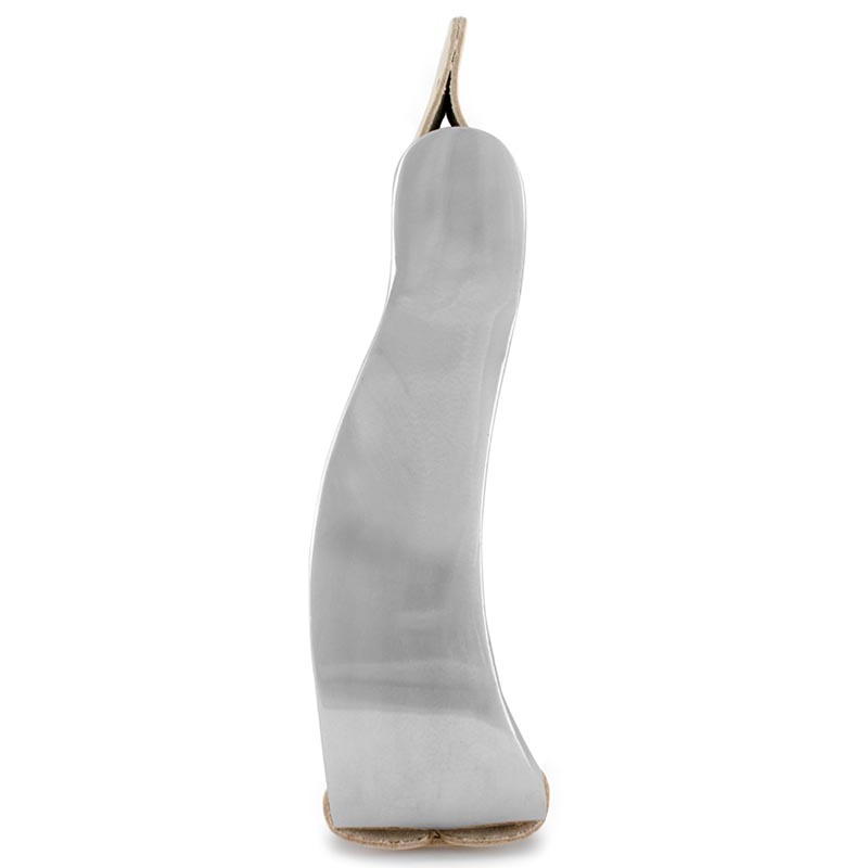 Aluminum western stirrups with leather covered platforms - 5178