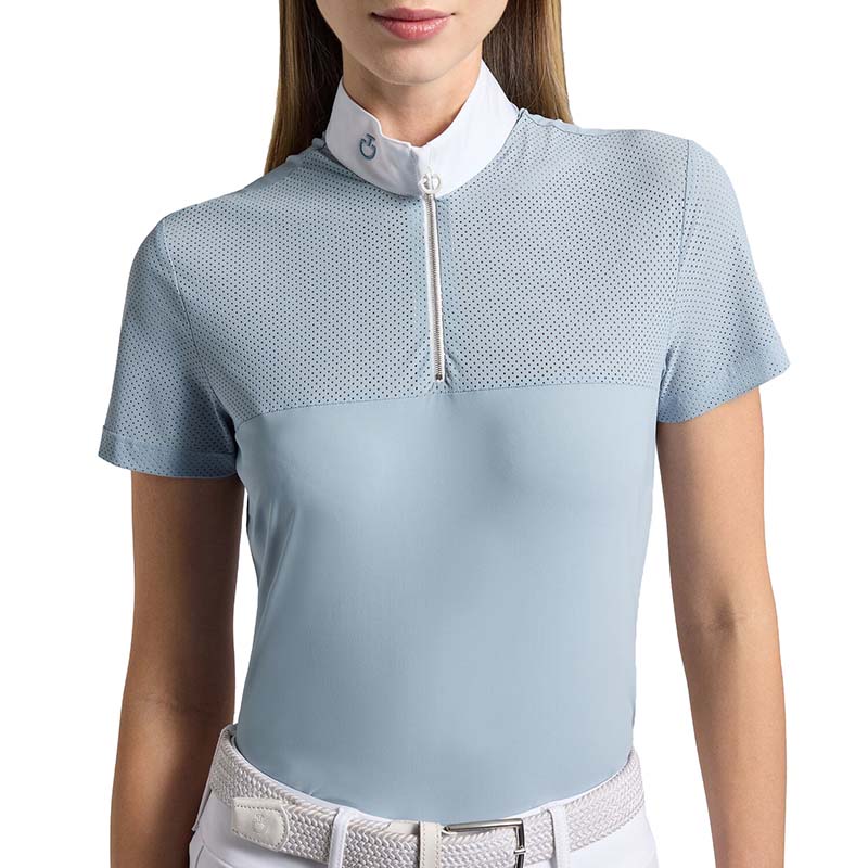  cavalleria toscana competition polo shirt perforated jersey - 9609