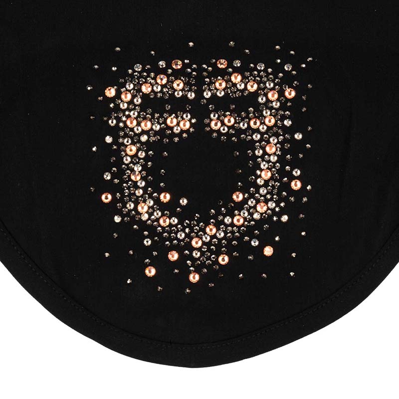 Equestro fly veil in technical fabric with crystal logo - 0414