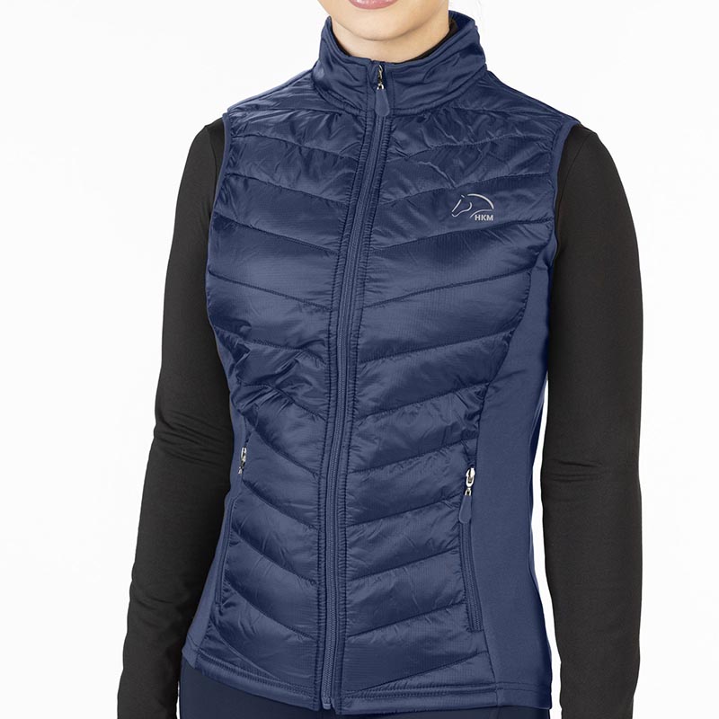 Vest in nylon for riding with padding light