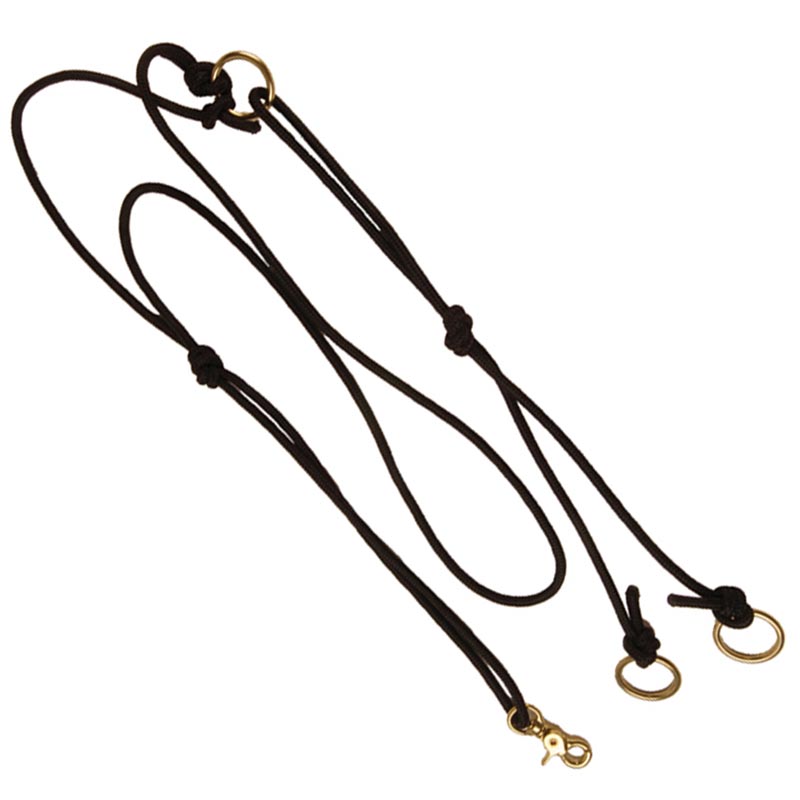 Martingale western lakota knotted rope
