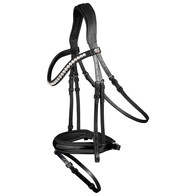 Anatomical English Bridle Waldhausen X-Line Evermore with Crystals - 2326