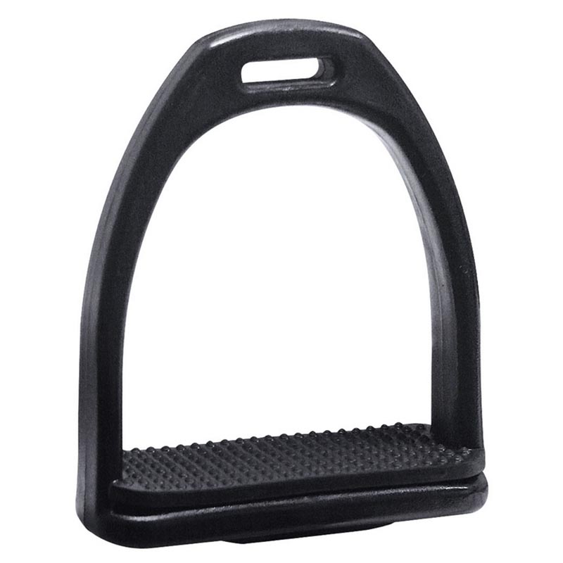 Ultralight plastic stirrups with rubber tread