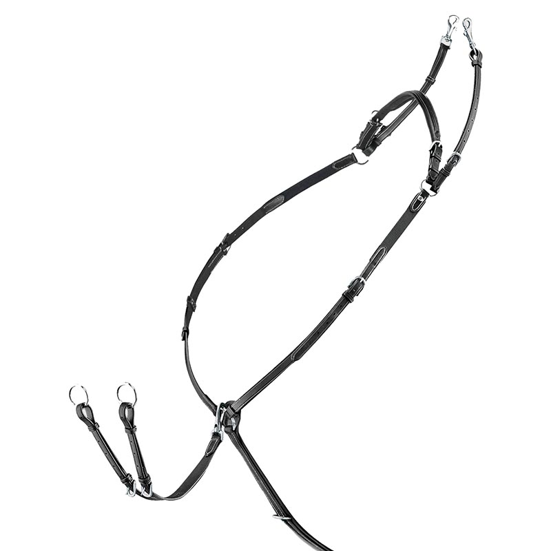 English breastplate equiline leather with elastic
