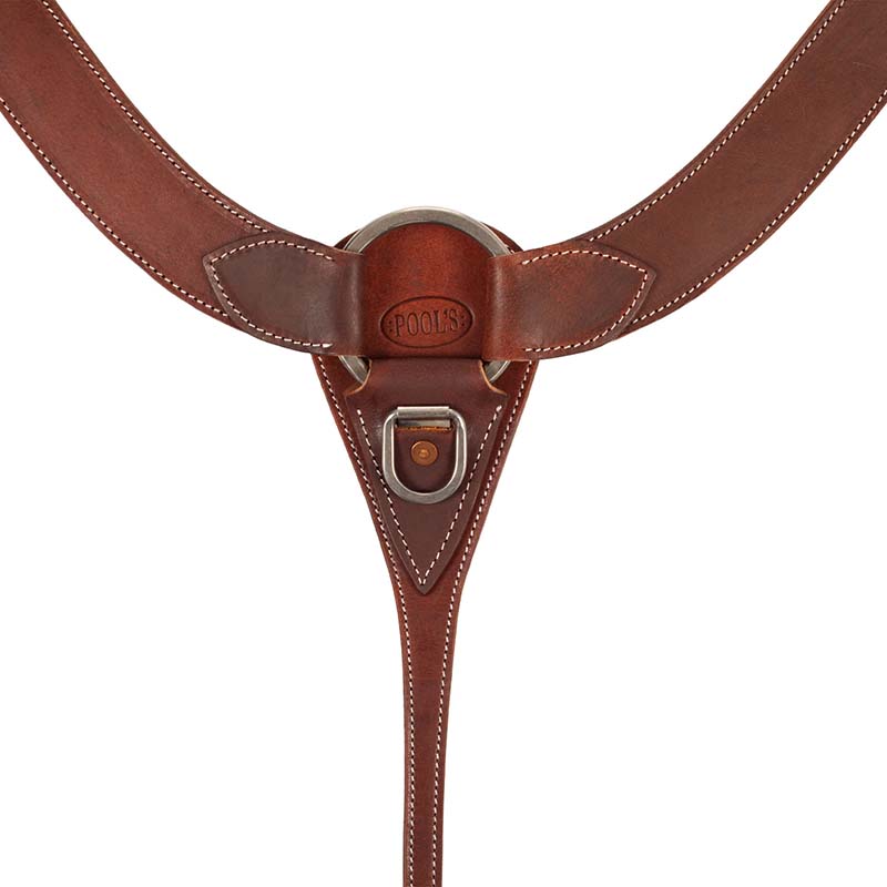 Pool’s Western Breastplate in oiled leather - 4761