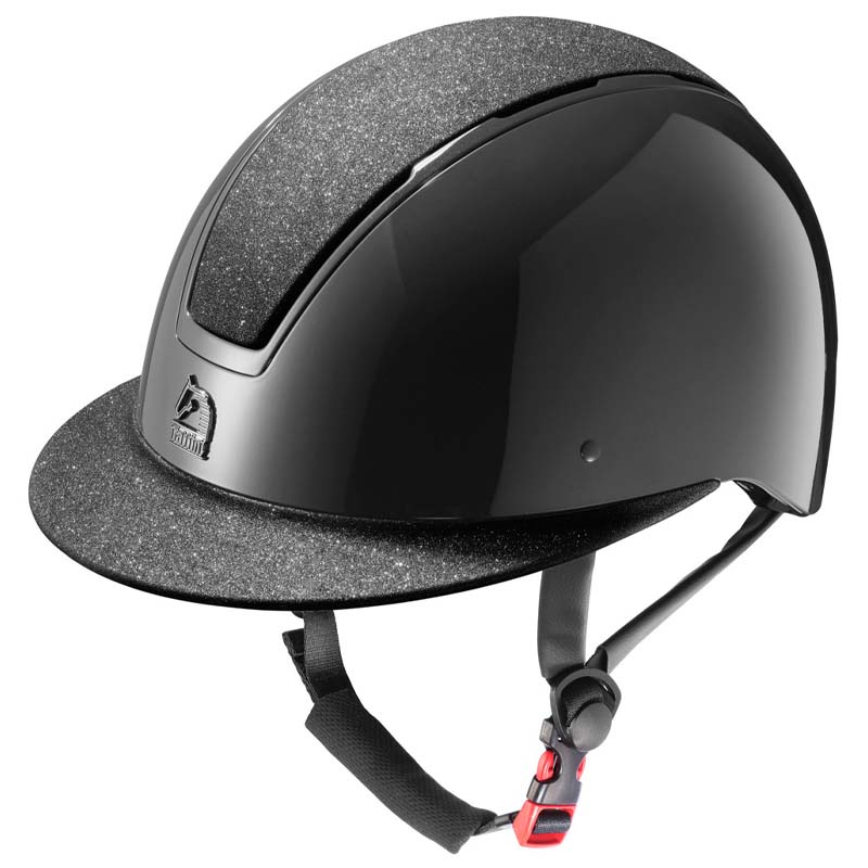 Tattini SELENE Riding Helmet w/Glitter shell - wide visor - 3305