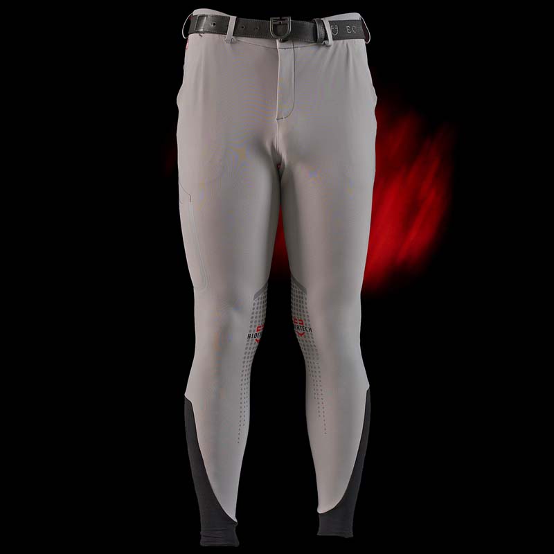 Equestro ridertechnology men riding breeches with knee grip - 9955