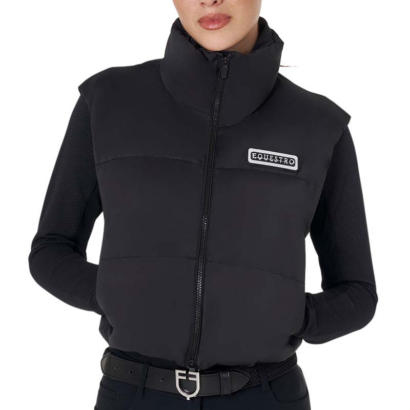 Equestro Cropped Padded Vest for women - 9850
