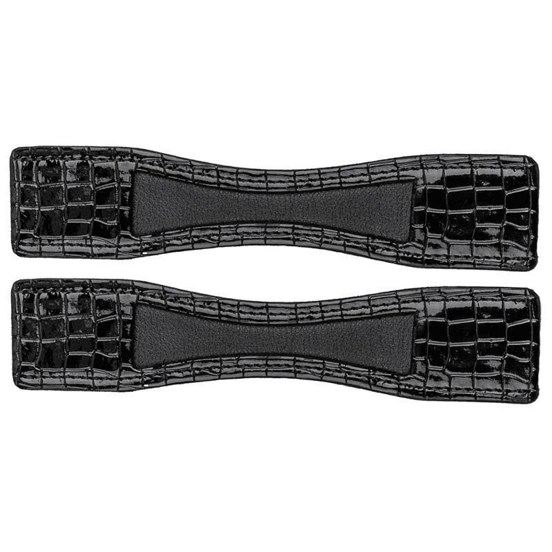 Patent leather spur guards
