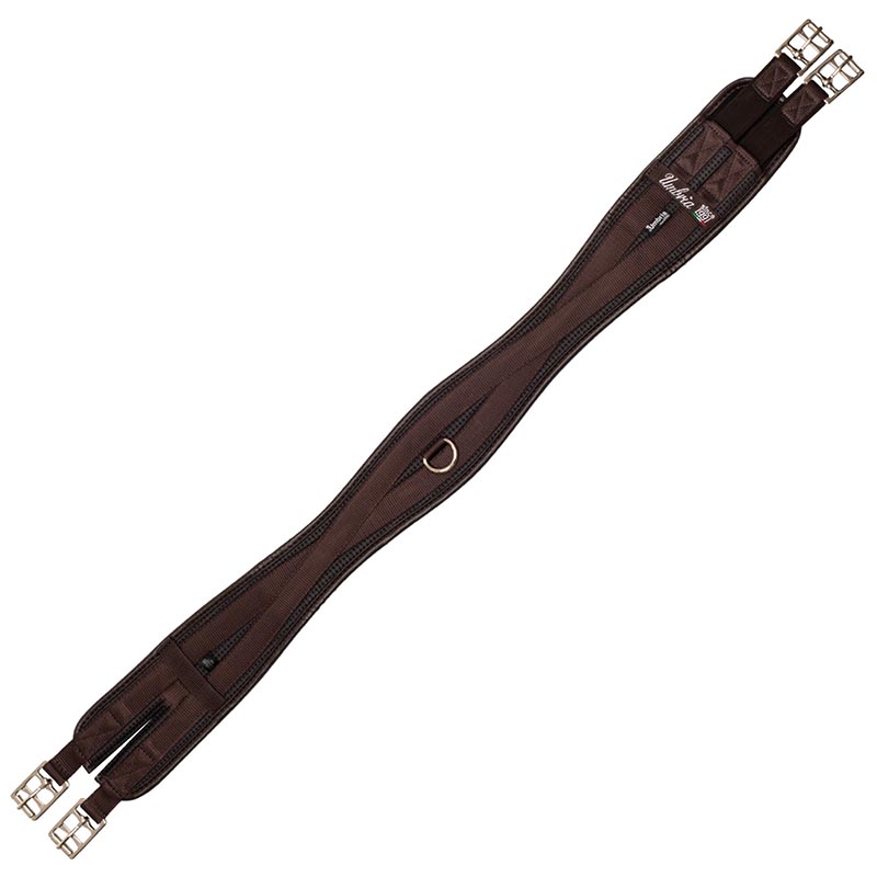English neoprene shaped girth with elastics elastici - 2873