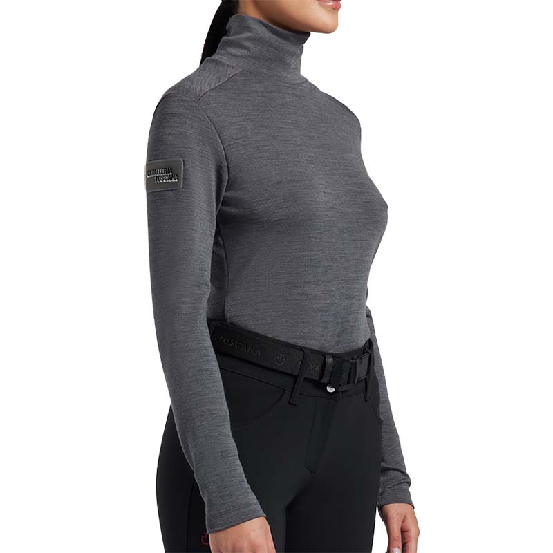 Cavalleria toscana women high-neck technical wool sweater - 9566
