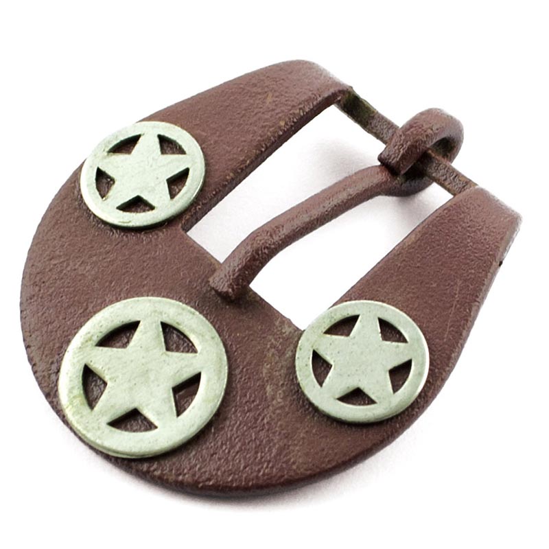 Burnished buckle for headstall decoration star