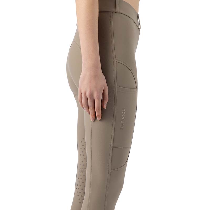 Women high-waist Riding Leggings Equiline EDNAK - Knee grip - 9240