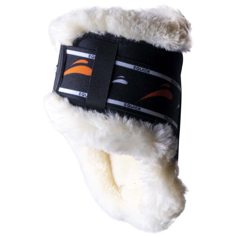 eQuick Vibe Rear Fluffy Fetlock boots w/Synthetic wool - 1620