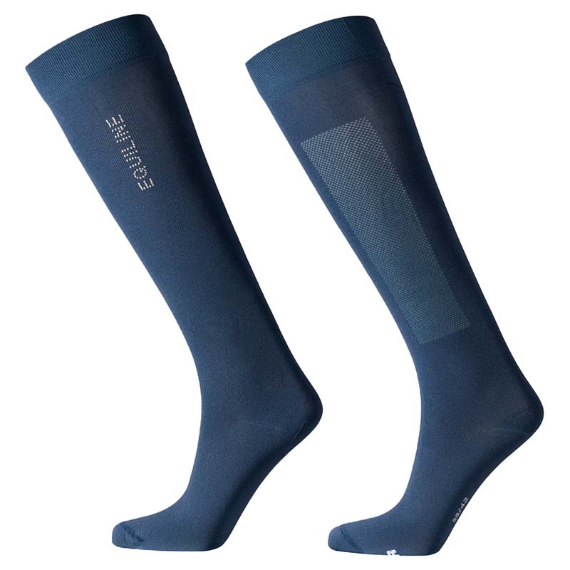 Women Riding Socks Equiline EDDY with microstud logo - 9272