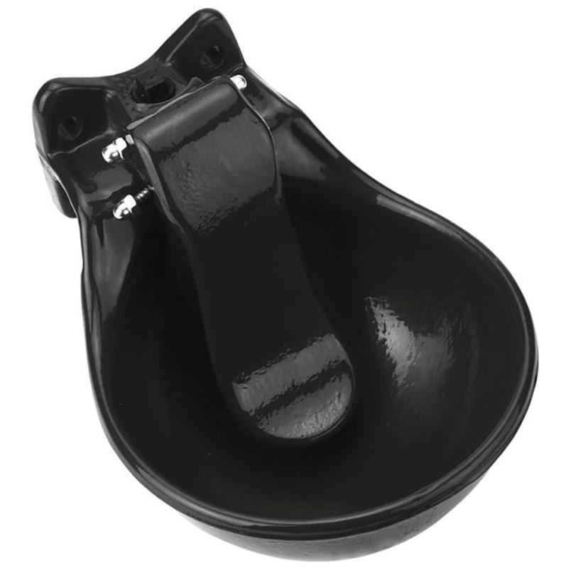 Automatic cast iron drinking bowl with con cast iron plate