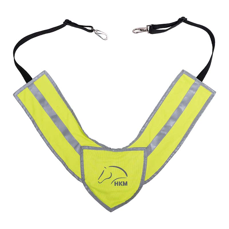 HKM Reflective Breastplate for Horses