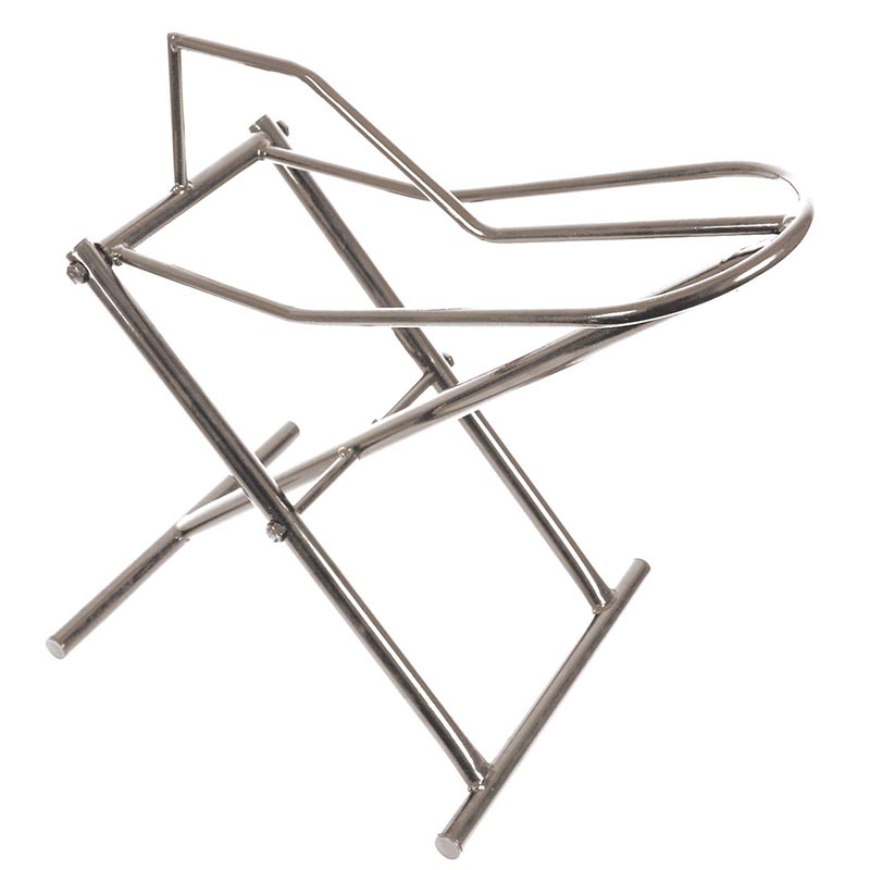 Folding travel saddle holder