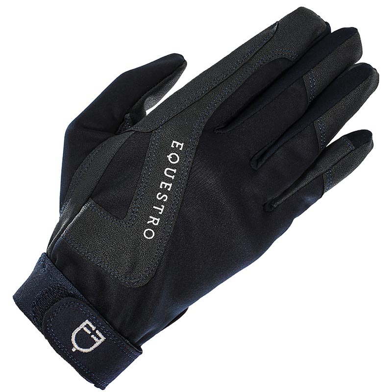 Equestro winter riding gloves in technical fabric - 2183